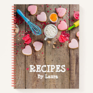Personalised recipe book to write in