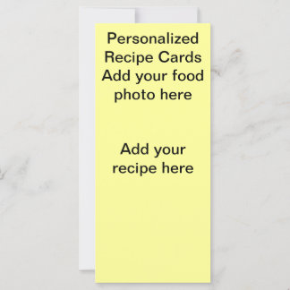 Personalised Recipe Cards
