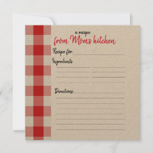 Personalised Recipe Cards