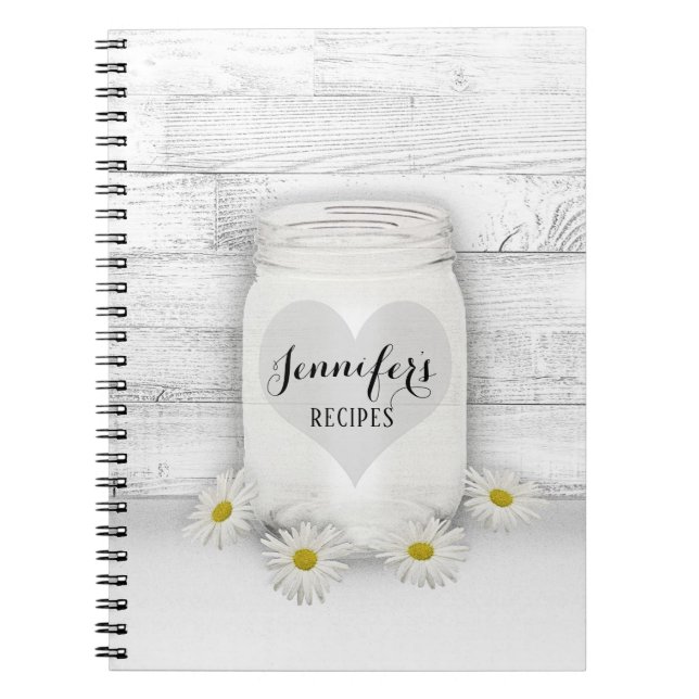 Personalised Recipe Cookbook Notebook (Front)