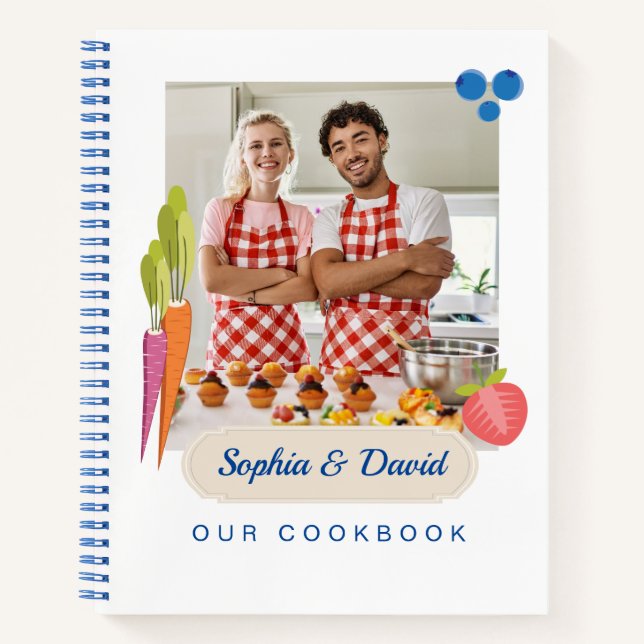 Personalised Recipe Journal (Add Your Photo)  (Front)