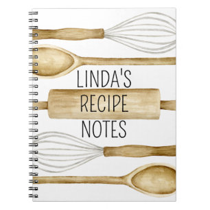 Personalised Recipe Journal or Kitchen Notebook