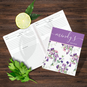 Personalised Recipe Spiral Notebook