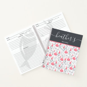 Personalised Recipe Spiral Notebook