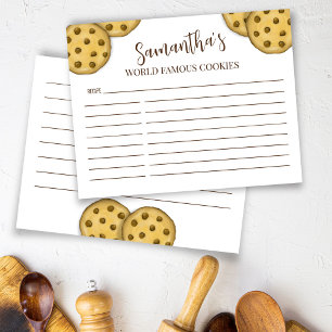 Personalised Recipes Chocolate Chip Cookie Baking