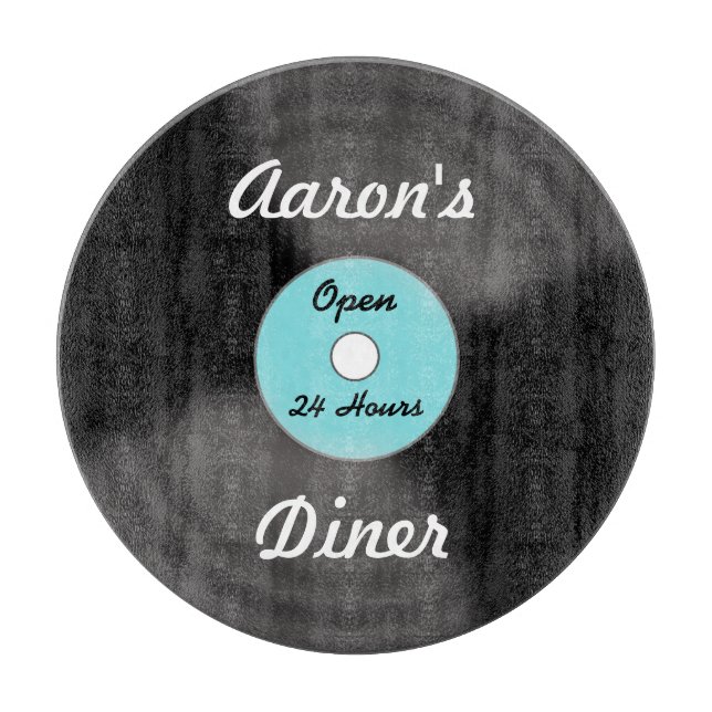 Personalised Record Cutting Board (Front)