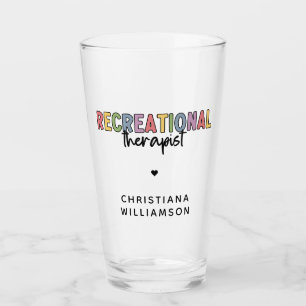 Personalised Recreational Therapist Glass