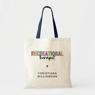 Personalised Recreational Therapist Tote Bag