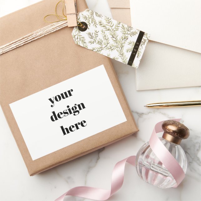 Personalised  rectangular sticker (Gifting)