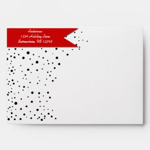 Personalised Red and Black A Year In Review Envelopes