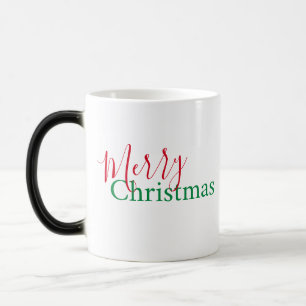 Personalised Red and Green Holiday, Christmas Magic Mug