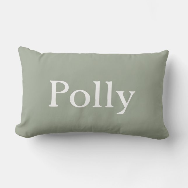 Personalised Red and White Throw Pillow (Front)