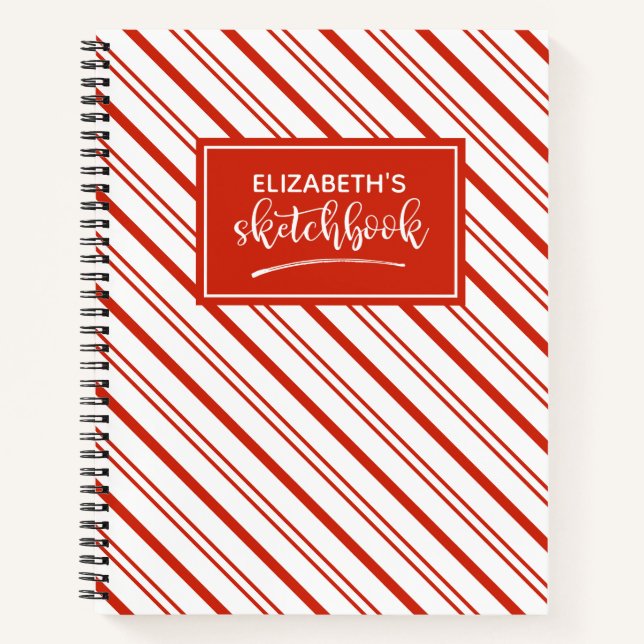 Personalised Red Artist Sketch book (Front)