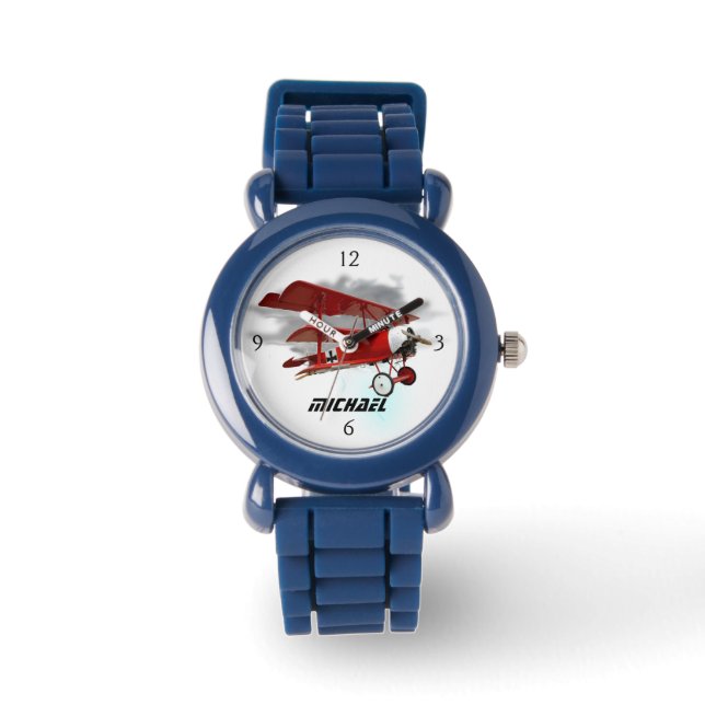Personalised "Red Baron" Triplane Watch (Front)