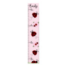 Personalised Red & Black Ladybugs Growth Chart