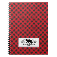 Personalised Red black Lumberjack Buffalo Plaid