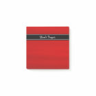 Personalised Red Black White Post It Notes