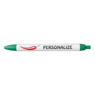 Personalised red chilli pepper writing pens