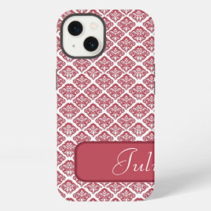 Personalised Red Damask iPad Case