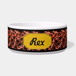 Personalised Red Electric Pet Bowl