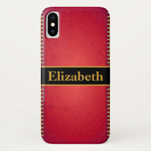 Personalised Red Glitter Faux Foil Confetti Case-Mate iPhone Case
