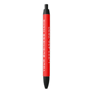 Personalised Red GMF Black Ink Pen