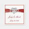 Personalised Red Infinity Heart Wedding Napkins