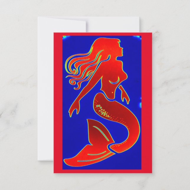 personalised red mermaid (Front)