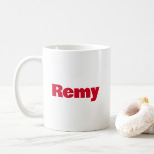 Personalised Red Name Hot Chocolate Ice Cream Coffee Mug