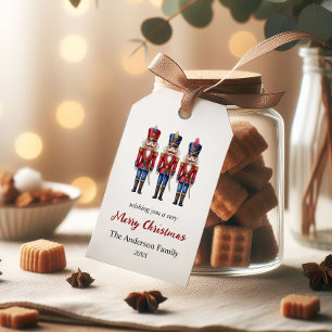 Personalised Red Nutcracker Christmas Gift Tags