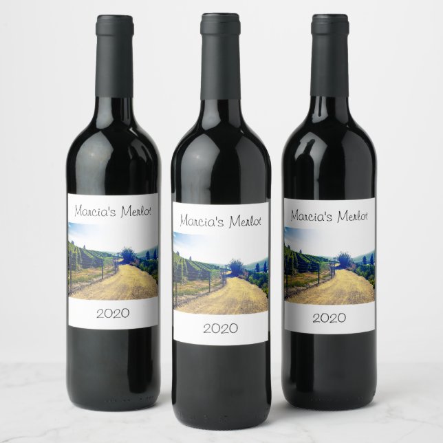 Personalised Red or White Wine Label Design (Bottles)