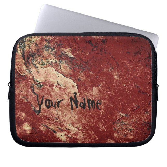 Personalised Red Rock Laptop Sleeve (Front)