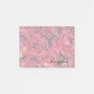 Personalised Red Roses Post It Notes