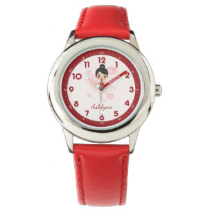 Personalised Red Tutu Ballerina   Dancer Gift Watch