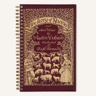 Personalised Red Victorian Book Dotted Journal