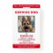 Personalised Red White Service Dog Photo ID Badge
