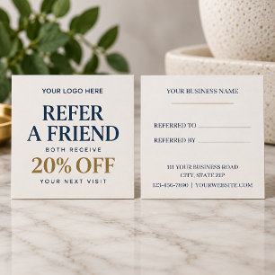 Personalised Refer a Friend Referral Discount Card
