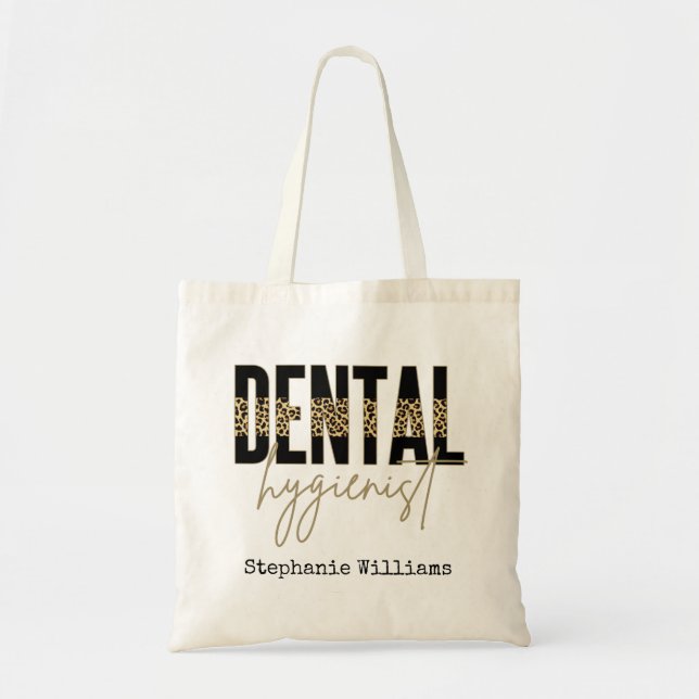 Personalised Registered Dental Hygienist RDH Tote Bag (Front)