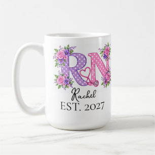 Personalised Registered Nurse Gifts Coffee Mug