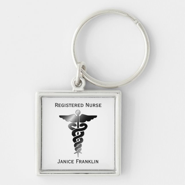 Personalised: Registered Nurse Keychain (Front)