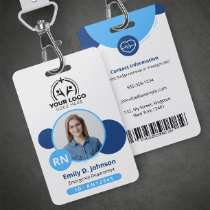 Personalised Registered Nurse RN Photo Name ID Badge