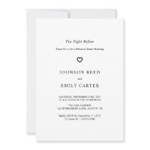 Personalised Rehearsal dinner
