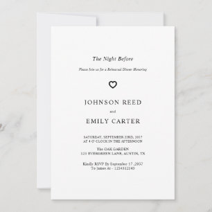 Personalised Rehearsal dinner Invitation