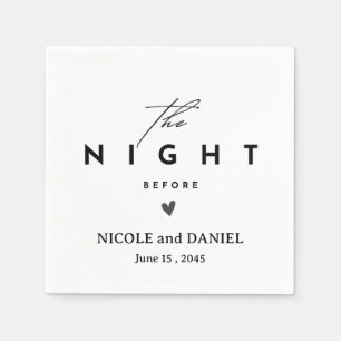 Personalised Rehearsal Dinner Napkin