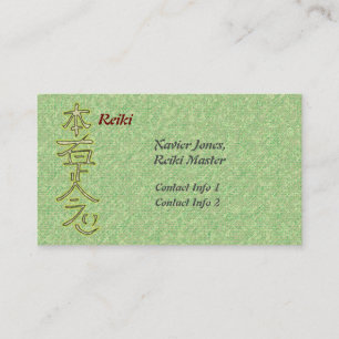 Personalised Reiki Master business cards