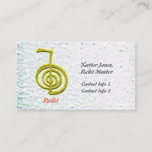 Personalised Reiki Master business cards