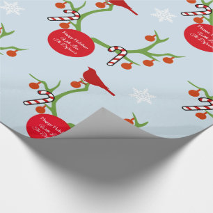 Personalised Reindeer Antlers Christmas Wrapping Paper