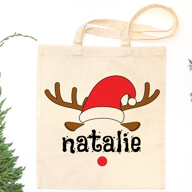 Personalised Reindeer Custom Matching Christmas  Tote Bag (Creator Uploaded)