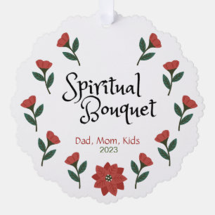 Personalised Religious Christmas Ornament Card
