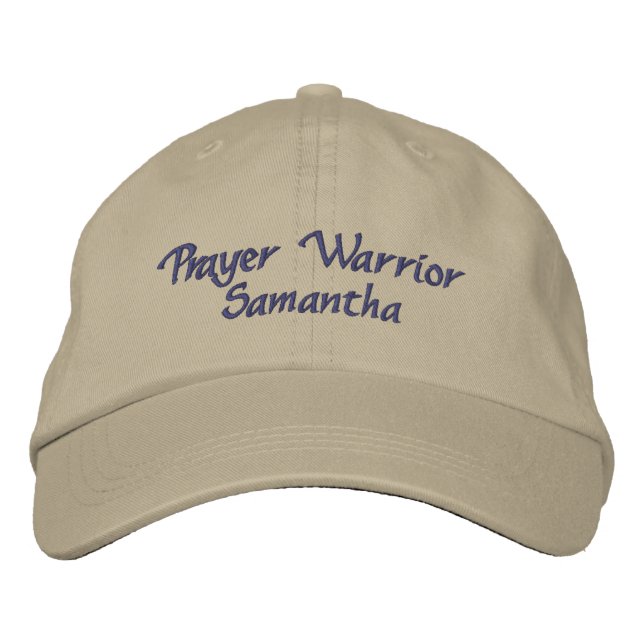 Personalised Religious Gift Embroidered Hat (Front)